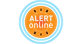 Het logo van Alert online
